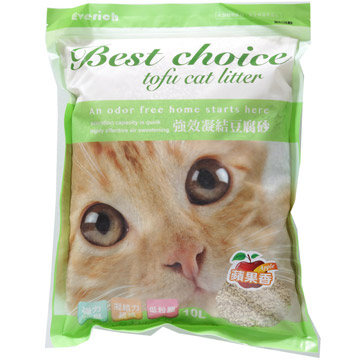 BS強效凝結豆腐貓砂-蘋果香10L