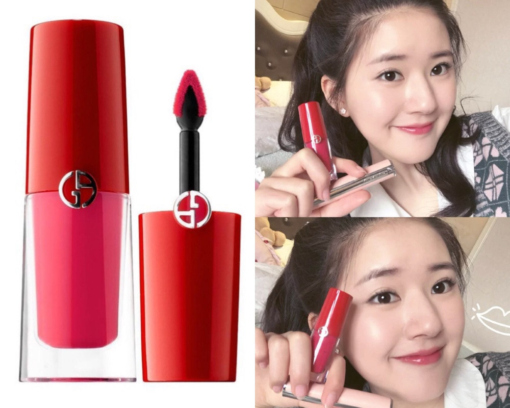 趙露思同款唇膏推薦1：Giorgio Armani 奢華訂製柔霧唇露（#500），NT.1350