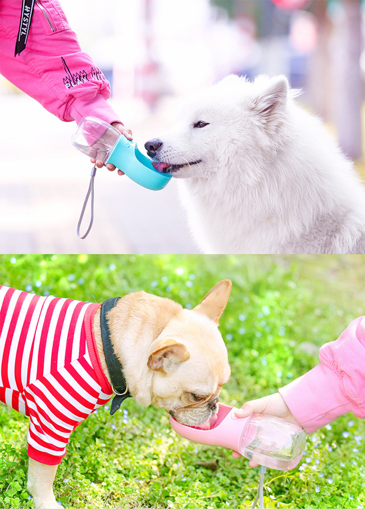 狗狗外出水壺便攜式飲水器泰迪隨行喂水杯掛式喝水瓶寵物戶外用品