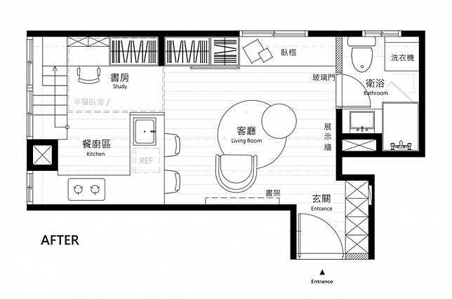 見證魔法的時刻 只有7坪卻機能滿滿的複層微型小窩 100室內設計 Line Today