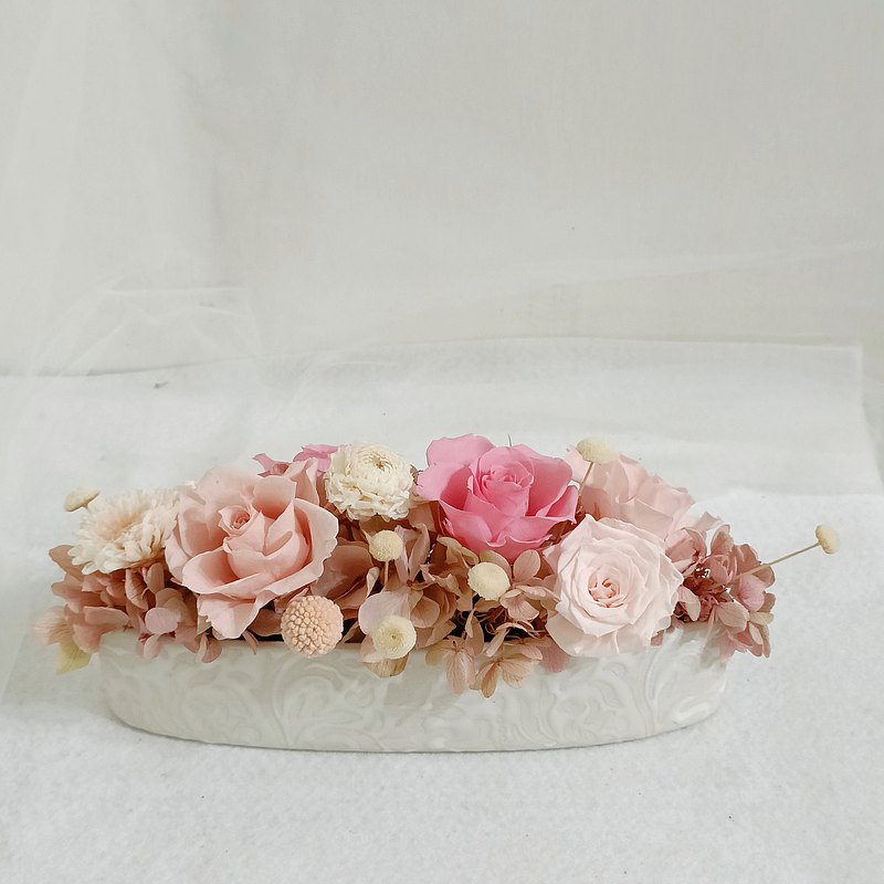 七夕情人節乘風破浪的姐姐 永生康乃馨玫瑰盆花 開幕升遷退休畢業