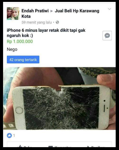 Jual Ponsel, Deskripsi Barang yang Ditulis Netizen Ini Ngeselin Banget