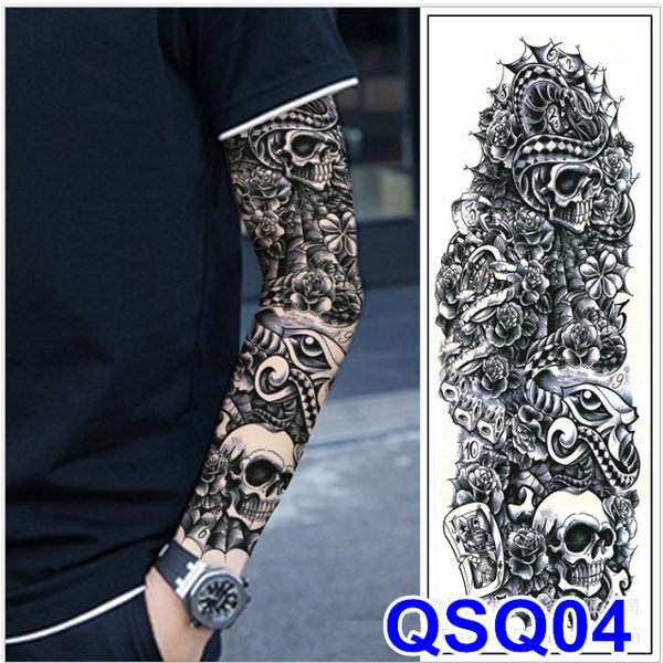 花臂紋身貼紙 全臂 QSQ04 日韓系水轉印紋身貼紙 想購了超級小物