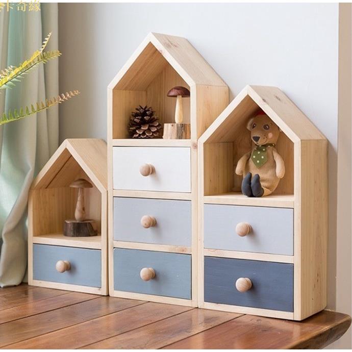  ins 飄窗小置物架 玄關抽屜櫃 北歐簡約床頭櫃 儲物桌面收納盒 拍攝道具