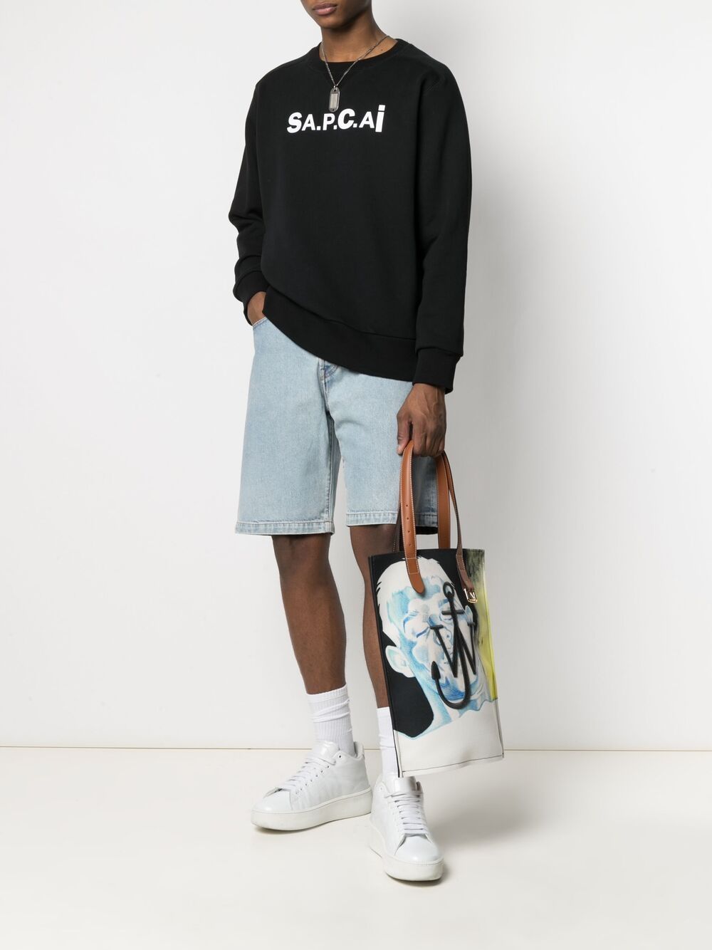 A.P.C. x Sacai logo-print sweatshirt