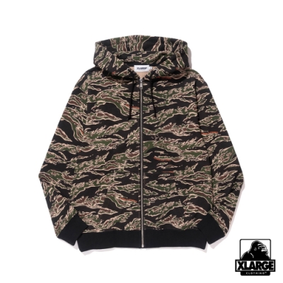 XLARGE TIGER CAMO ZIP HD SW連帽外套-迷彩