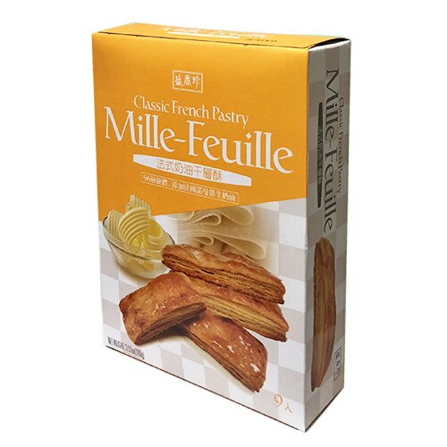 盛香珍法式奶油千層酥100g【愛買】