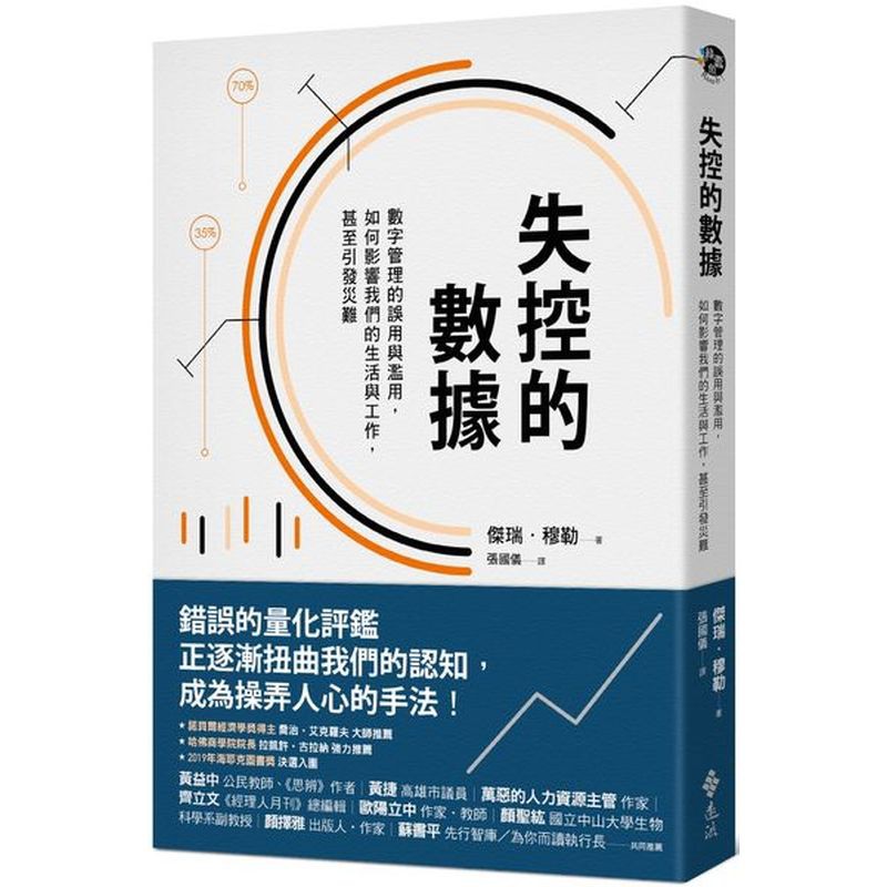 Akerlof，2001年諾貝爾經濟學獎得主） 本書清楚指出，我們試圖依賴量化數據來改善組織表現一事，如何演變成一種操弄人心的文化。──拉凱許‧古拉納（Rakesh Khurana，哈佛商學院院長） 