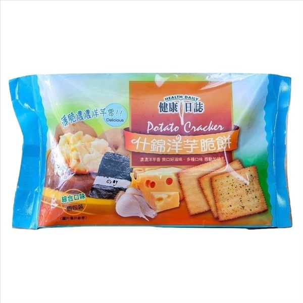 健康日誌脆餅-什錦洋芋 192g【4711402828258】(馬來西亞零食)