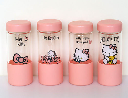 Hello kitty 玻璃隨手杯