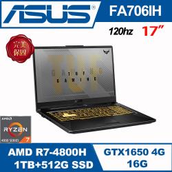 ◎▼全新升級120Hz螢幕▼|◎17.3吋AMD薄邊框電競 【ASUS TUF Gaming】|◎ASUSFA706IH-0021A4800H商品名稱:FA706IH幻影灰品牌:ASUS華碩系列:TU