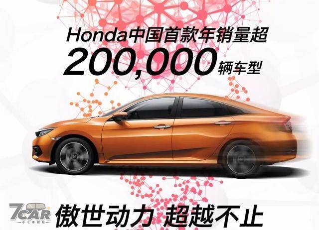 東風本田思域(Honda Civic 10th) 成為Honda 首款合資年產量突破20 萬輛