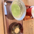 抹茶とわらび餅のセット - 実際訪問したユーザーが直接撮影して投稿した上三之町カフェ喫茶去 かつての写真のメニュー情報