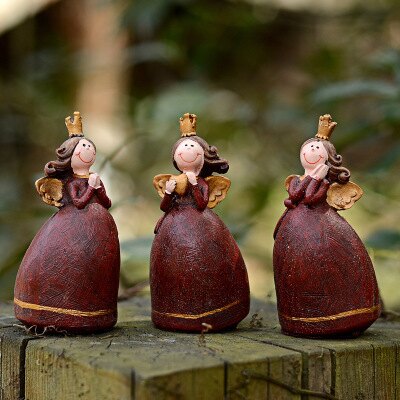 A-529樹脂工藝品 家居裝飾 樹脂草人皇后 小天使 歐式花園造景 A-529