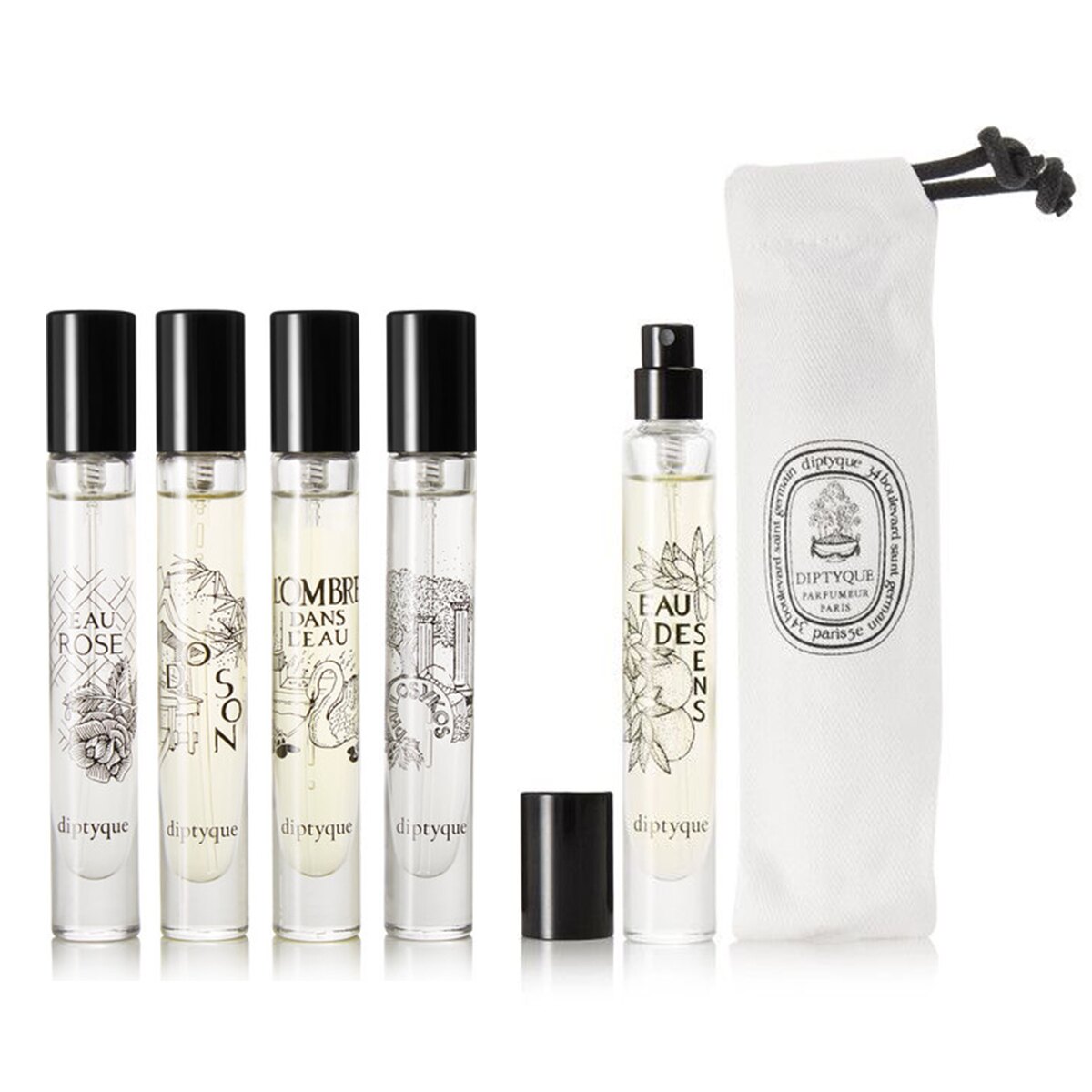 來自巴黎的經典法式浪漫香氛，5瓶經典小香水隨身帶著走，旅行出門方便補香，隨時隨地散發優雅香氣。