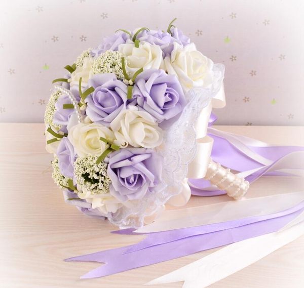 新娘手捧花結婚花束中式韓版仿真新娘伴娘手捧花婚禮攝影道具玫瑰花紅手捧花WD 晴天時尚館