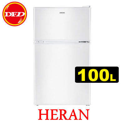 HERAN 禾聯 HRE-B101A 雙門電冰箱 100L 移動式玻璃層架 隱藏式把手設計 公司貨 ※運費另計(需加購)