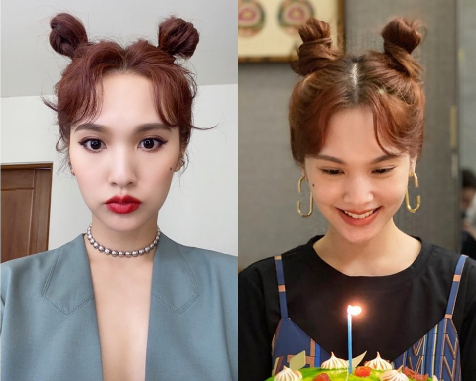 楊丞琳雙丸子髮型