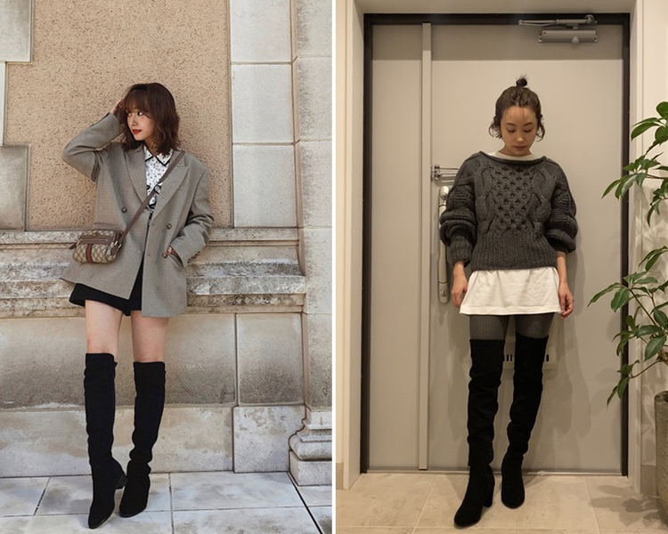 150~159CM小隻女孩膝上靴穿搭 膝上靴推薦