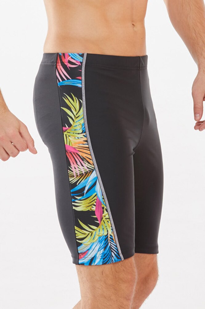 【 APPLE 】蘋果牌泳裝降價↘特賣~大男雙邊印彩色竹葉馬褲 NO.108312