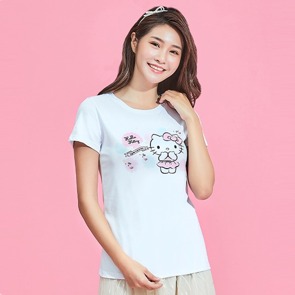 泳裝Hello Kitty防曬排汗涼感衣(女生-純淨白S-3XL)