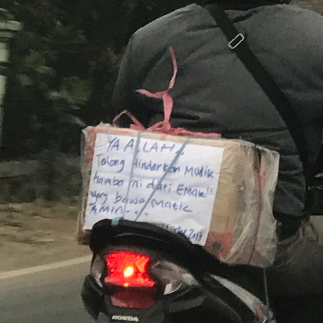 Foto Lucu Tulisan Motor Mudik Super Kreatif Ngakak So Hard