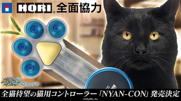 HORI攜手《問答RPG 魔法使與黑貓維茲》將推出「NYAN-CON」貓咪專用控制器