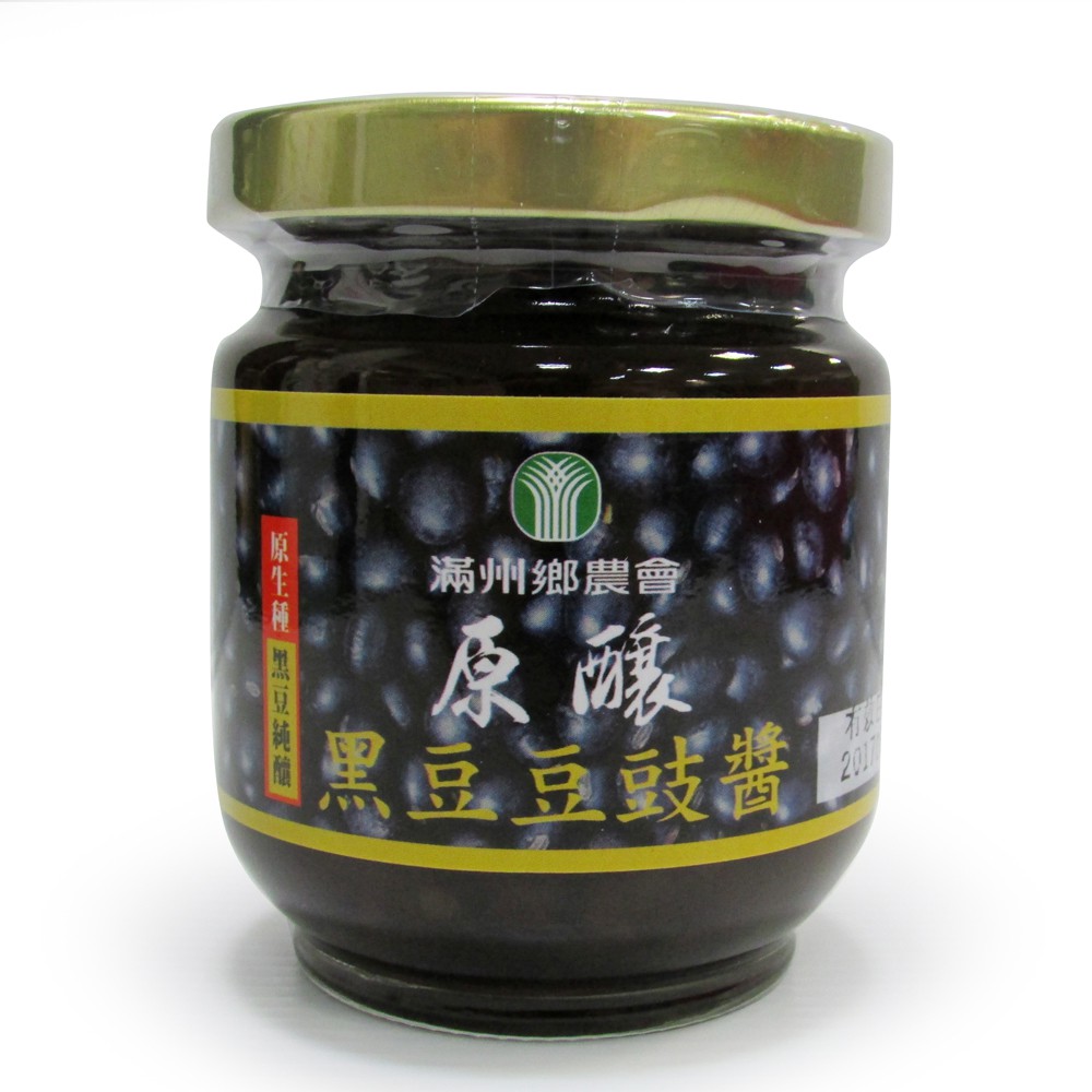 【滿州鄉農會】原釀有機黑豆豆鼓醬(每罐180g)