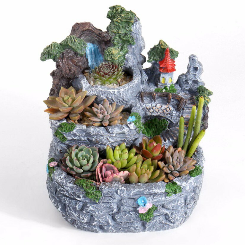 園藝用品 造景盆栽 植栽 高創意 口徑多 微景觀 多肉肉植物花盆 植物造景用花盆