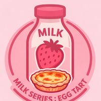 MILK SERIES 🍓🥛: EGG TART 🥧
