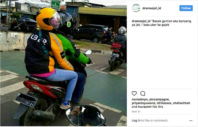 5 Foto Momen Unik Driver Ojek Online Ini Bikin Bilang 'O Aja Ya Kan'