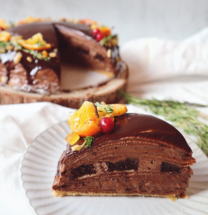 【父親節限定】甜橙核桃58%巧克力千層