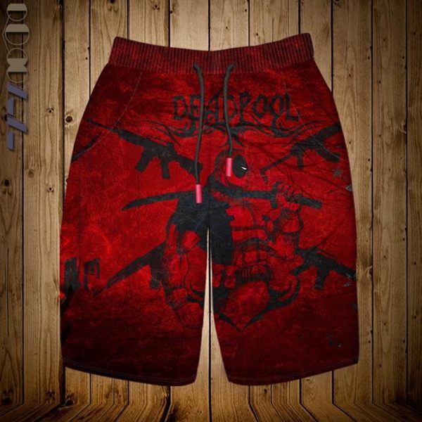 短褲男褲子夏天休閑季寬松日系潮大褲衩五分褲男士沙灘褲電影死侍