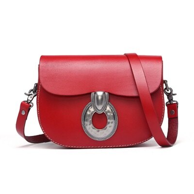 側背包真皮斜背包-歐美復古小巧百搭女包包4色73lp39【獨家進口】【米蘭精品】