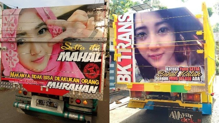 10 Foto Tulisan Di Belakang Truk Yang Bikin Gagal Fokus Di Jalan