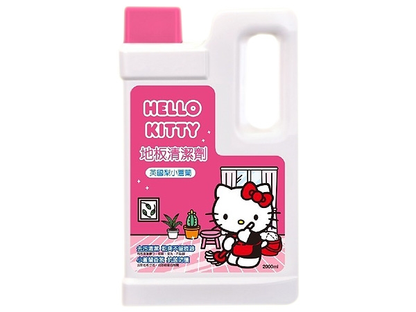 Hello Kitty~地板清潔劑(2000ml)英國梨小蒼蘭【D954175】 ※限宅配 三麗鷗授權，還有更多的日韓美妝、海外保養品、零食都在小三美日，現在購買立即出貨給您。