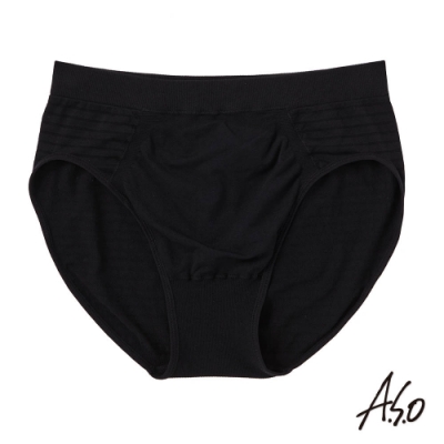 A.S.O 負離子 男士三角內褲-黑