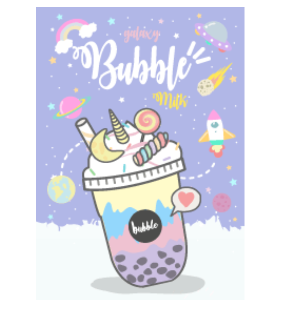 Bubble milk (galaxy pastel ver.)