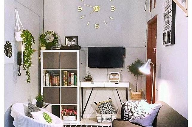 ruang TV @justhiri (dok. instagram/justhiri)