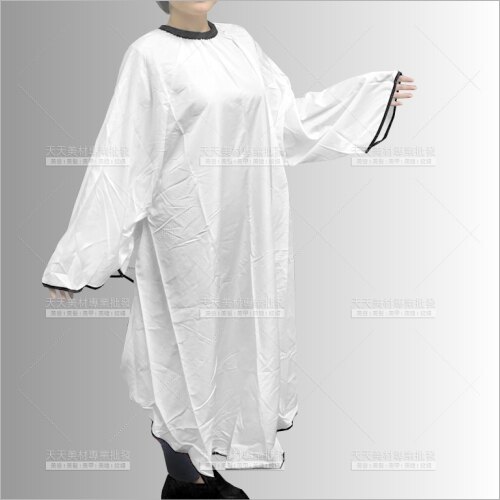 白色剪髮圍巾-單件(加大有袖)美髮沙龍[55381]