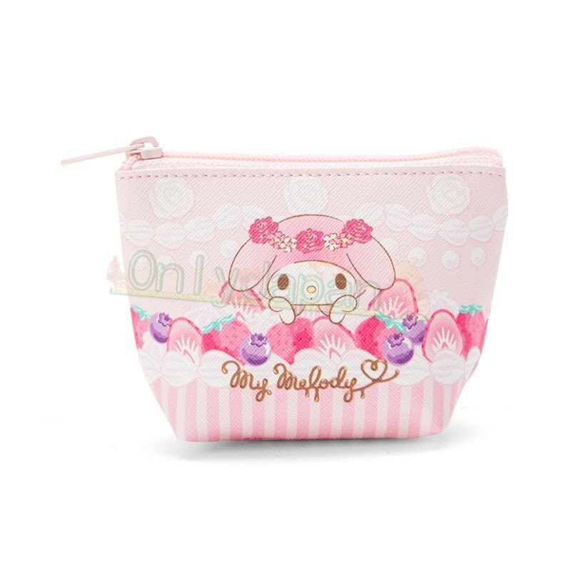 【真愛日本】4901610643051 梯形拉鍊化妝包S-MM蛋糕AAFE 美樂蒂melody 小物收納包 化妝包 彩妝收納 萬用包 筆袋 鉛筆盒 文具收納
