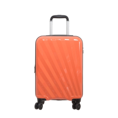 ABS+PC亮面材質 湖水綠/珊瑚橘/珠光藍三色 TSA海關鎖 可擴充拉鍊隔層