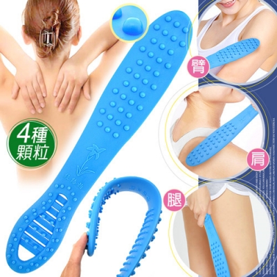 多功能舒活拍痧棒(扁型) /錘背按摩棒拍痧板/健康拍養生拍經絡拍/彈力棒捶背拍刮痧板/神奇拍拍樂拍打棒