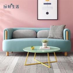 ◎實木扶手|◎坐感舒適|◎實木沙發腳品牌:hoi!好好生活類型:三人座尺寸:-商品尺寸:長180X寬80X高71(公分)-商品材積:38(材)重量:-商品重量:43.7公斤主材質:布質材質說明:請參考