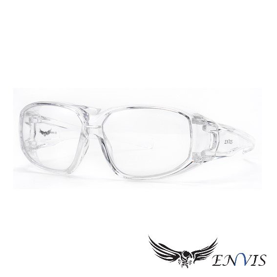 ▋品牌:ENVIS ▋產品特色◆ 高清透亮鏡片，提供最寬廣的視野及優良防風防飛沫效果◆ 防霧鏡片：強化鏡片+防霧處理，戴口罩也不用擔心鏡片起霧◆ 套鏡鏡框：可直接套於近視眼鏡外，免脫卸近視眼鏡！◆ 抗