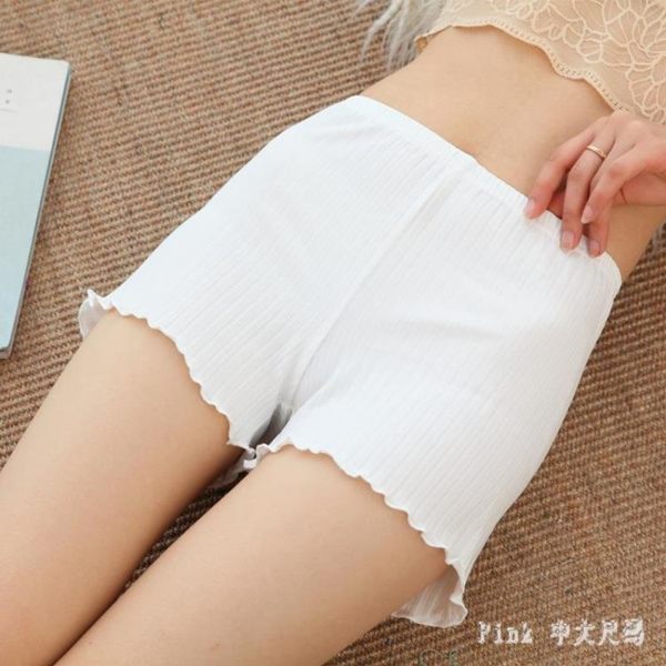 新款女士防走光夏季蕾絲薄款打底褲內外穿大碼三分保險短褲 JY8364【潘小丫女鞋】