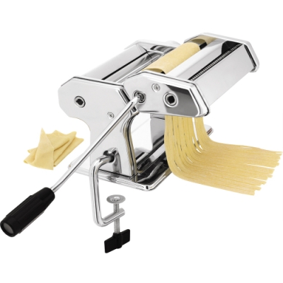 適雞蛋麵寬麵細麵 製麵切麵、壓麵機 小籠包水餃餛飩皮 9種厚度、2種種度 固定桌面防止滑動