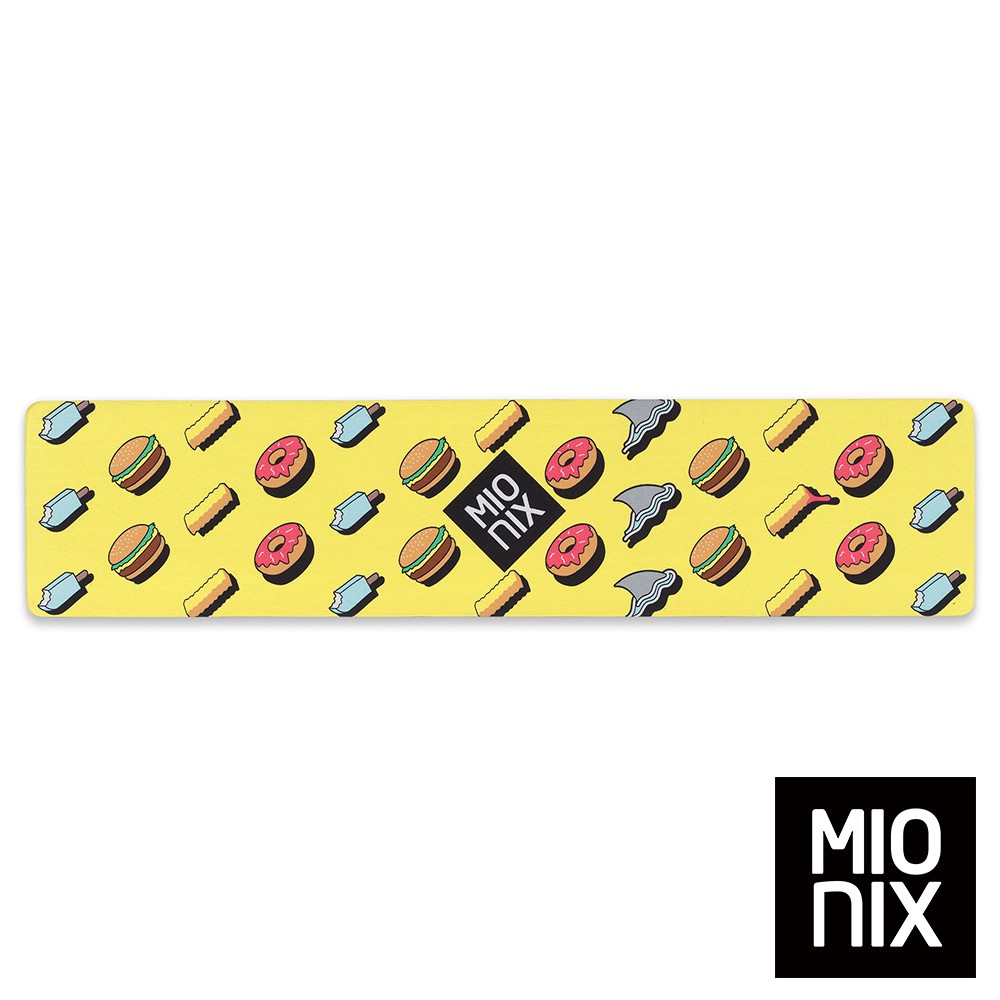 【MIONIX】Long Pad French Fries 多功能腕墊滑鼠長墊(薯條黃) 台灣總代理緯思創公司貨一墊可兩用－鍵盤腕墊／滑鼠墊 1 cｍ超厚彈性橡膠防滑底部 減輕長時間使用電腦的手腕負擔