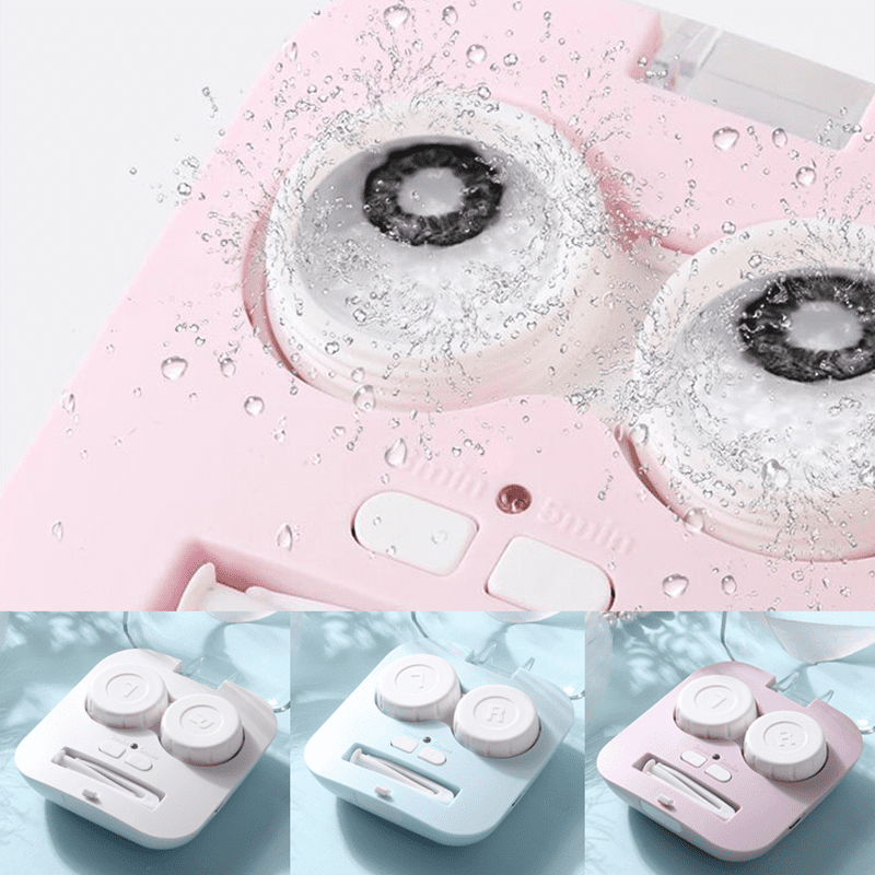 歐戀圖聲波隱形眼鏡自動清洗盒，適用於多款隱形眼鏡，採以聲波脈動原理，輕鬆清洗，去除在隱形眼鏡上的髒汙，夠乾淨才安心～且體積小巧，讓你出外旅行也方便攜帶！