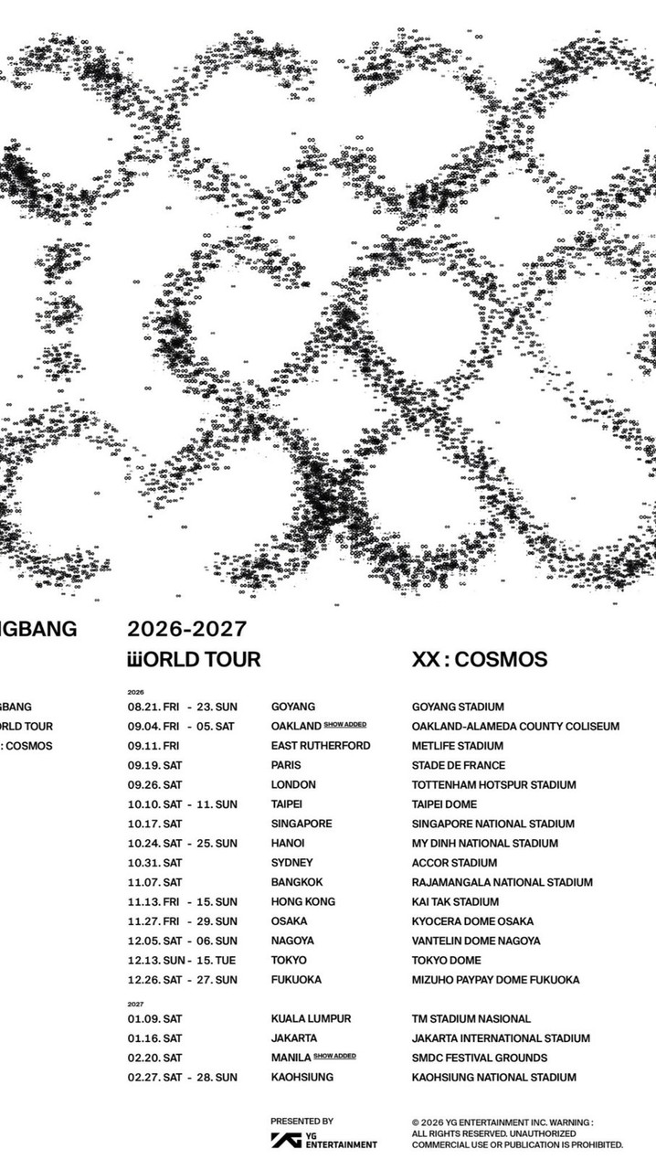 BIGBANG 20週年世界巡迴之臺灣VIP交流互助群